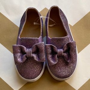 Janie and Jack glitter sneakers